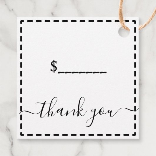 手作りラベル価格ラベルあなたのロゴクラフトスクエア フェイバータグ (裏面)