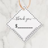 手作りラベル価格ラベルあなたのロゴクラフトダイヤモンド フェイバータグ (裏面)