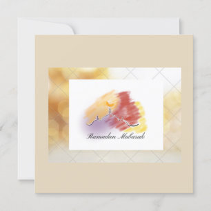 手作りラマダーンムバラクカード