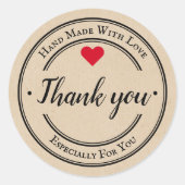 手作りラヴトレンディークラフトビジネス ラウンドシール (正面)