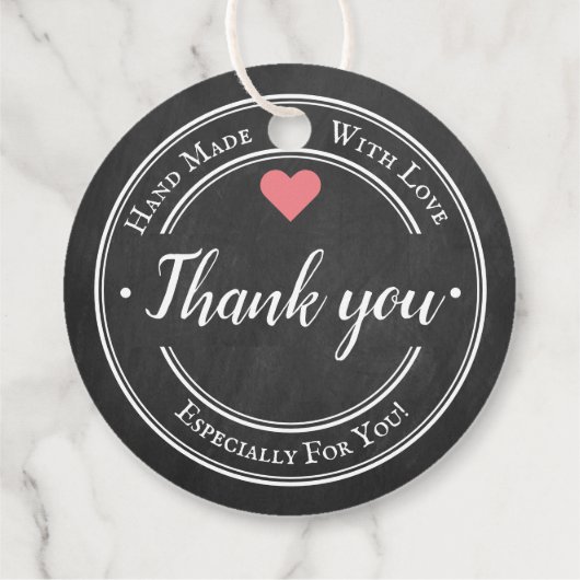 手作りラヴトレンディーシャルボードビジネス フェイバータグ (裏面)