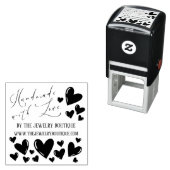 手作りラヴハートスクリプトEtsyホームクレフター セルフインキングスタンプ (インサイチュ)