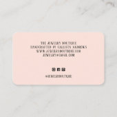 手作りラヴハートスクリプトEtsyホームクレフター 名刺 (裏面)