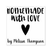 手作りラヴハートスモールビジネス セルフインキングスタンプ (デザイン)