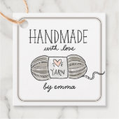 手作りラヴ編み物ヤーンクラフトありがとう フェイバータグ (正面)