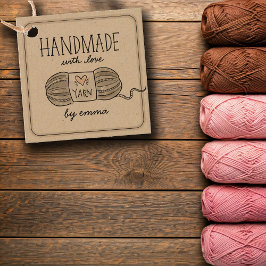 手作りラヴ編み物ヤーンクラフトありがとう フェイバータグ