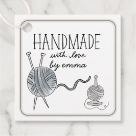 手作りラヴ編み物糸ありがとう フェイバータグ