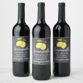 手作りリモンチェッロチョークボードルトールボトル ワインラベル (ボトル)