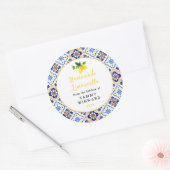 手作りリモンチェッロラベル ラウンドシール (封筒)