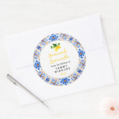 手作りリモンチェッロラベル ラウンドシール (封筒)