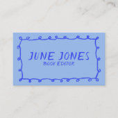 手作りループドゥードルイお洒落ンキペチュウル 名刺 (正面)