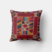 手作りレッドキリム腰枕:伝統 クッション (裏面)