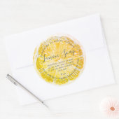 手作りレモンソープオーガニックビジネスクラシックRou ラウンドシール (封筒)