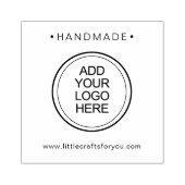 手作りロゴの追加カスタム ラバースタンプ (インプリント)