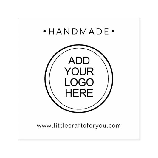 手作りロゴの追加カスタム ラバースタンプ (インプリント)