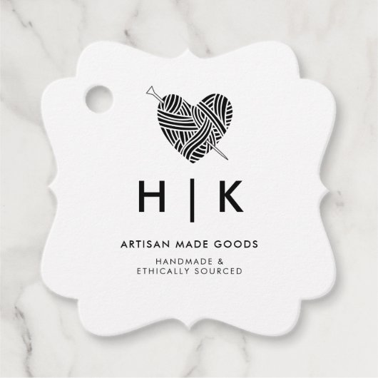 手作りロゴ |クラフト紙製品つるラベル フェイバータグ (正面)