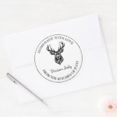 手作りヴェニソンジェルキーラベル ラウンドシール (封筒)