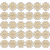 手作り体バタークラフト紙2インチステッカー シール (正面)