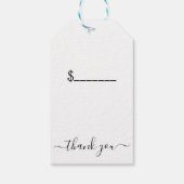 手作り価格つるラベルあなたのロゴクラフト価格ラベル ギフトタグ (裏面)