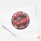 手作り保存苺ジャムキッチン ラウンドシール (封筒)