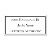 手作り信用証明書 ラバースタンプ (インプリント)