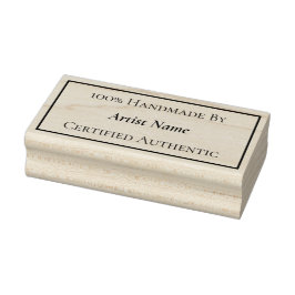 手作り信用証明書 ラバースタンプ