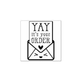 手作り包装かわいい封筒の手描き ラバースタンプ (インプリント)