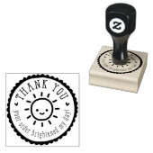 手作り包装かわいい感謝してい日なたは ラバースタンプ (押印)