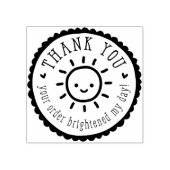 手作り包装かわいい感謝してい日なたは ラバースタンプ (インプリント)