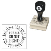 手作り包装素朴お願い曲げない ラバースタンプ (押印)