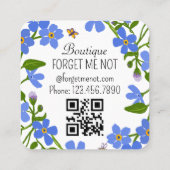 手作り名刺カスタムCRコードフローラ スクエア名刺 (裏面)