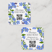 手作り名刺カスタムCRコードフローラ スクエア名刺 (正面/裏面)