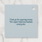 手作り商品のカスタマイズ可能な価格ラベル フェイバータグ (裏面)