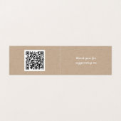 手作り商品クラフト折り畳みqrコード 名刺 (内部フラット)