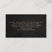 手作り家庭改善 名刺 (裏面)