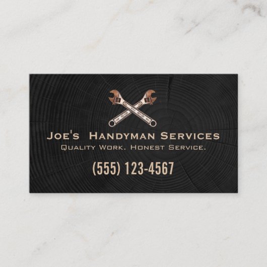 手作り家庭改善 名刺 (正面)