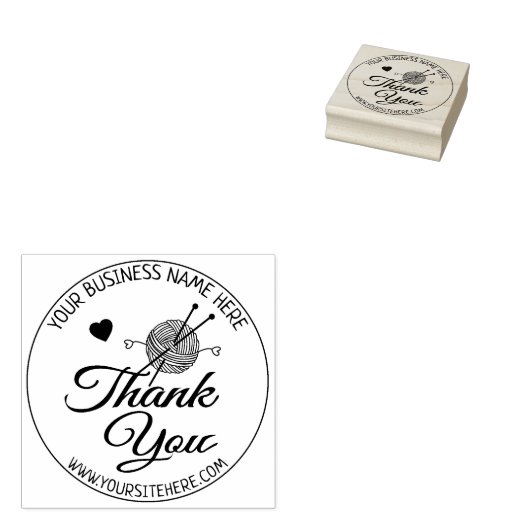 手作り小規模企業ありがとうございました ラバースタンプ (押印)