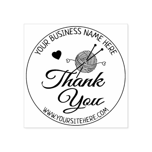 手作り小規模企業ありがとうございました ラバースタンプ (インプリント)