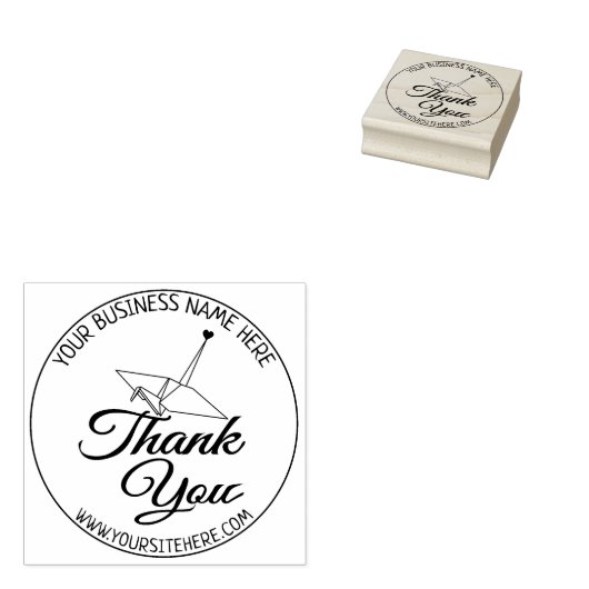 手作り小規模企業ありがとうございました ラバースタンプ (押印)