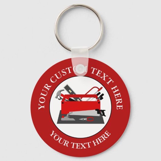 手作り工具箱 キーホルダー (正面)