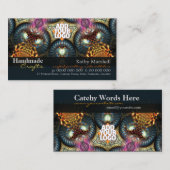 手作り工芸ジュエリーアートとロゴビジネスカー 名刺 (正面/裏面)