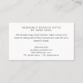 *~*手作り工芸品手作りアップロード 名刺 (裏面)