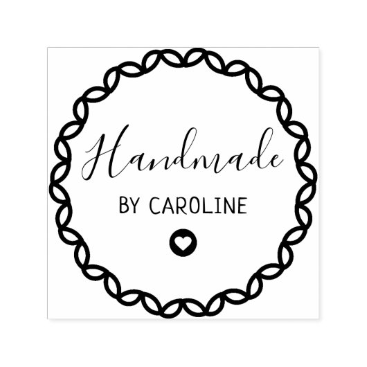 手作り幾何学的リース セルフインキングスタンプ (デザイン)