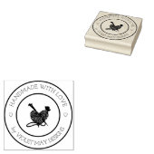 手作り愛 – ハート編み物ヤーンクラフト ラバースタンプ (押印)