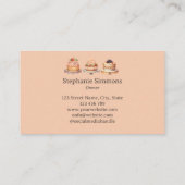 手作り手作りケーキベーカリーペストリーヴィンテージ 名刺 (裏面)