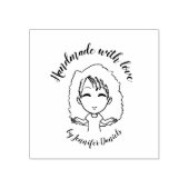 手作り手作り愛と人天然毛 ラバースタンプ (インプリント)