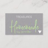 手作り手作り書道署名 名刺 (正面)