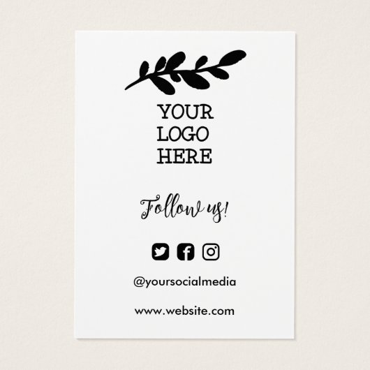 手作り手洗い説明書ソーシャルメディアのロゴ (裏面)