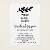 手作り手洗い説明書ソーシャルメディアのロゴ (正面)