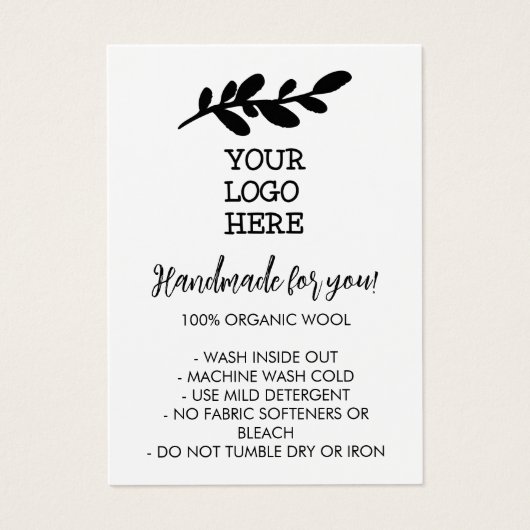 手作り手洗い説明書ソーシャルメディアのロゴ (正面)